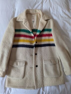 Hudson's Bay Wool Jacket Coat, Vintage, Size M